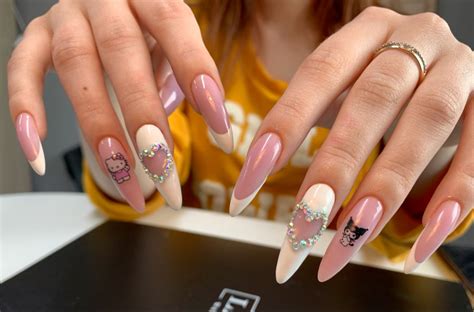 китти💗 | Маникюр hello kitty, Дизайнерские ногти, Детские ногти