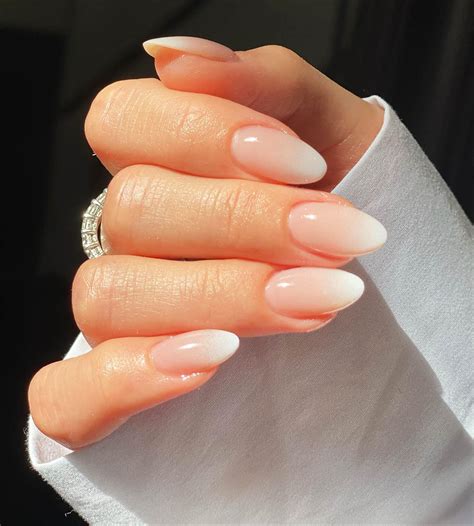 Get Ready for Spring with Stunning Pink to White Gradient Nails - See ...