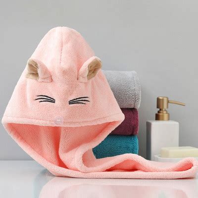 Badu.bg Дамска кърпа от микрофибър, карикатура за коса, кърпа за баня ...