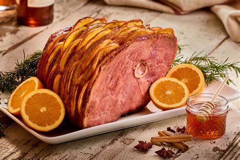 Hickory Smoked Spiral Sliced Ham with Bourbon, Honey and Orange Glaze | Smithfield