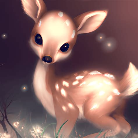 Cute Fawn Nursery Art · Creative Fabrica