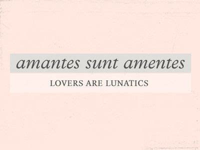 amantes sunt amentes :) | Citat