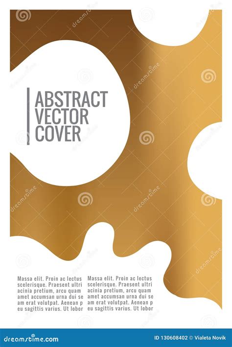 Gold Cover Design Template. Stock Vector - Illustration of cover ...