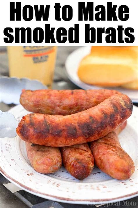 Johnsonville Smoked Brats (Traeger)