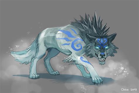 ice wolf  okha  deviantart