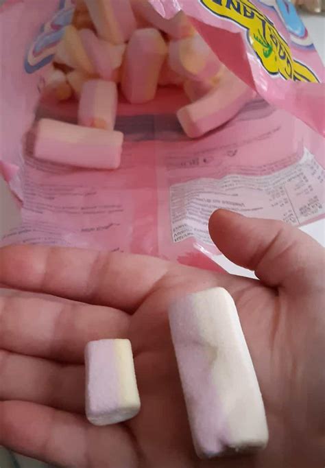I found a mini marshmallow in a big marshmallow pack! : r/mildlyinteresting