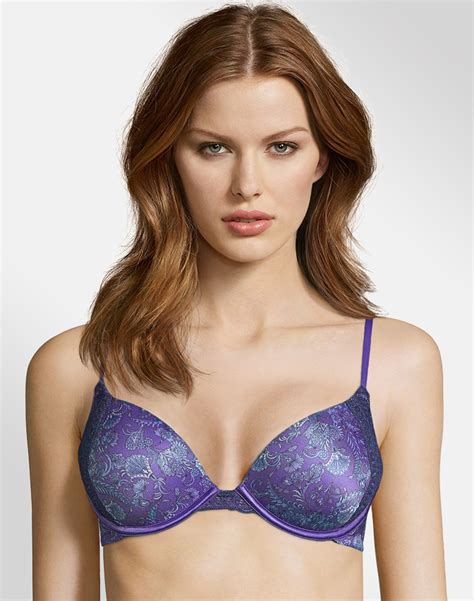 Maidenform 9428 Natural Boost Demi Bra Size 36d Black for sale online