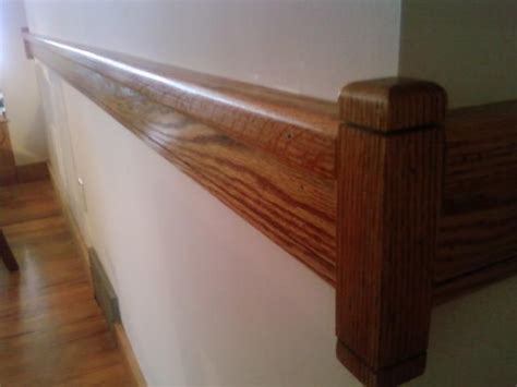 modern oak chair rail