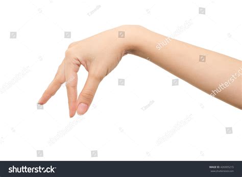 woman hand keeping  isolated  stock photo edit