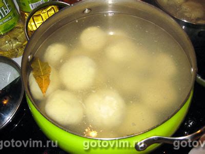 Картофельные кнедлики с мясом. Рецепт с фото
