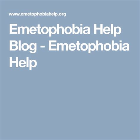 Emetophobia Help Blog - Emetophobia Help | Children, Parenting, Blog