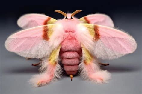 Fluffy Pink Moth