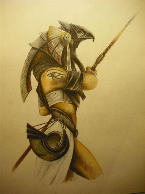 Horus, dios egipcio by SorenElrowien on DeviantArt