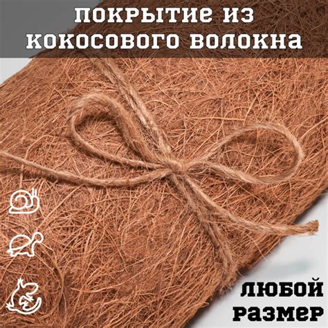 Коврик кокосовый для террариумов 50x45 см - купить с доставкой по ...