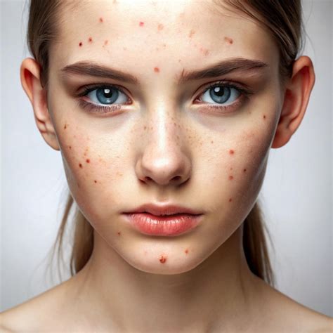 woman  freckles   face  freckles   face premium ai
