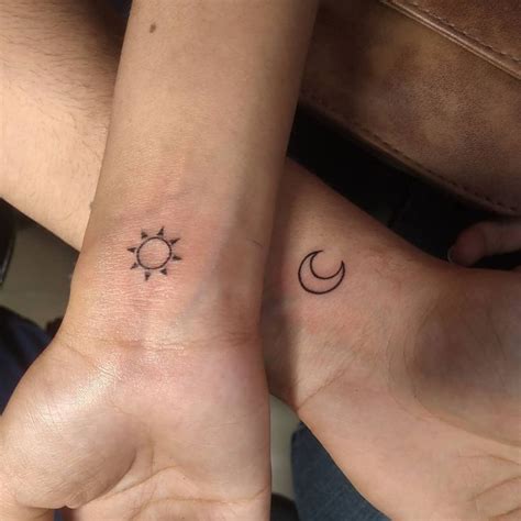Minimal Matching tattoos | Идеи парных татуировок, Парные татуировки ...