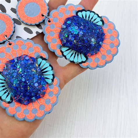 Giant jewel statement earrings • Dakota Rae Dust