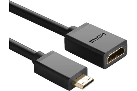 Кабель Ugreen (20137) mini hdmi male to hdmi female adapter, длина: 22 ...