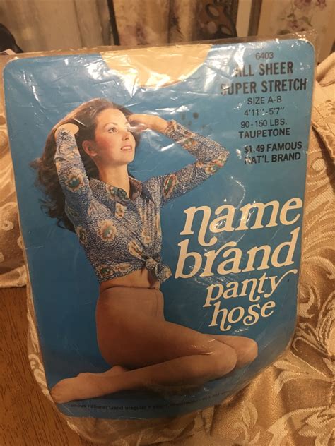 Vintage Sheer Brand Name Taupetone nude pantyhose w/… - Gem