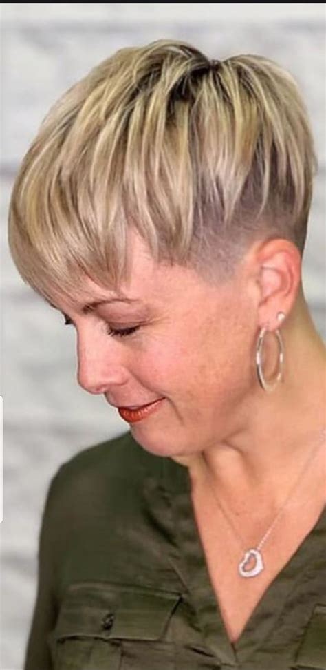 pin  paul  ladies buzzed pixie short hair styles hair cuts