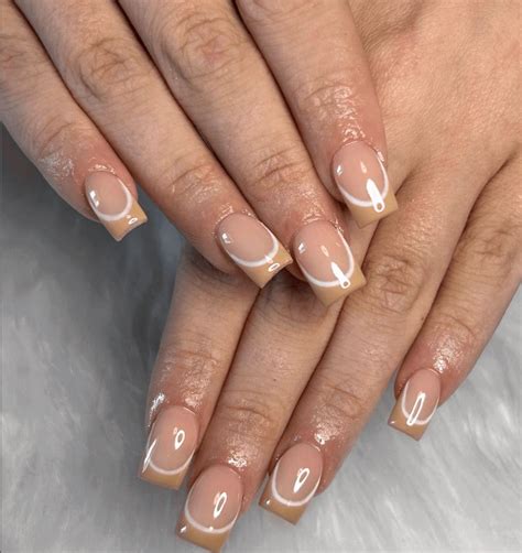 light brown nails designs