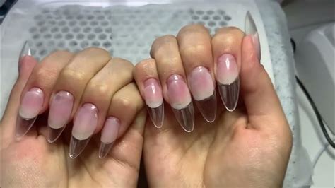 #маникюр #самой #себе #наращивание #ногтей #на #гелевые #типсы 💅💅💅💅 ...