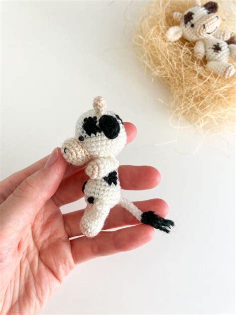 Mini cow – Mini Crochet Zoo