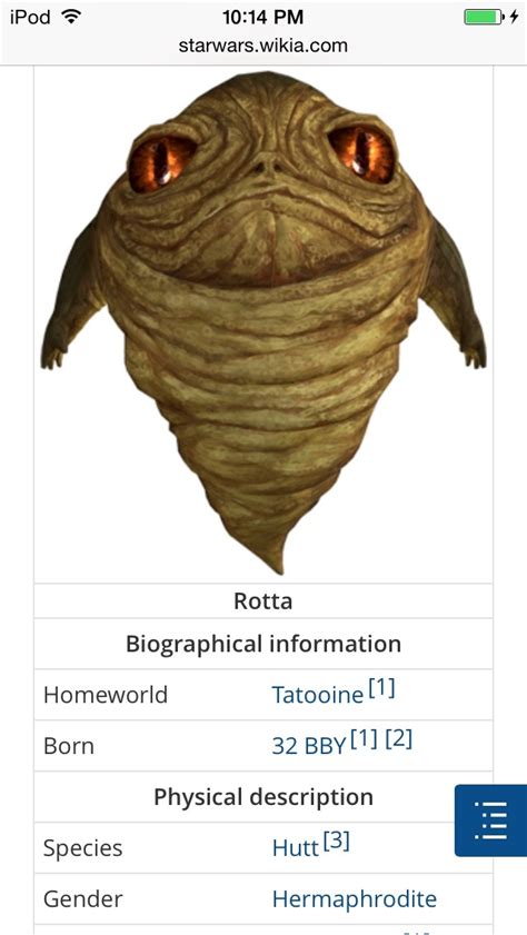 did you know Jabba the Hutt literally got pregnant... - see that nasty ...