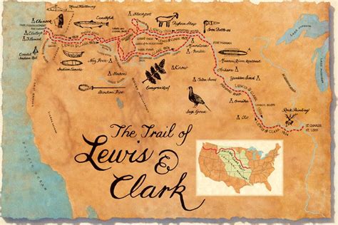 Lewis and Clark map of exploration | Lewis and clark map, Lewis and ...