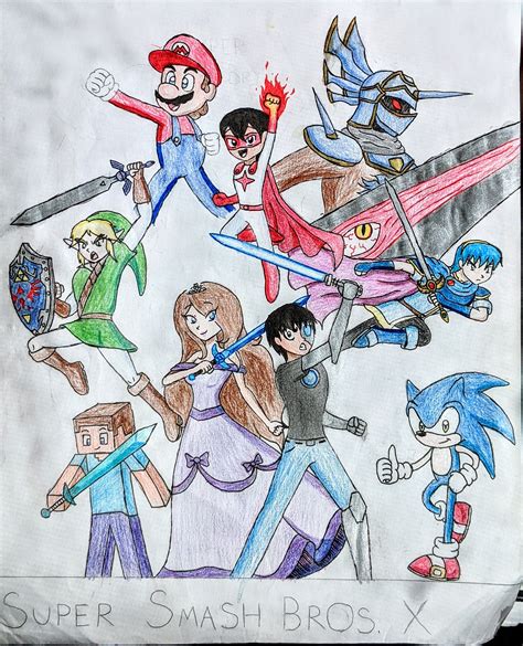 ArtStation - Super Smash Bros. X comic cover art