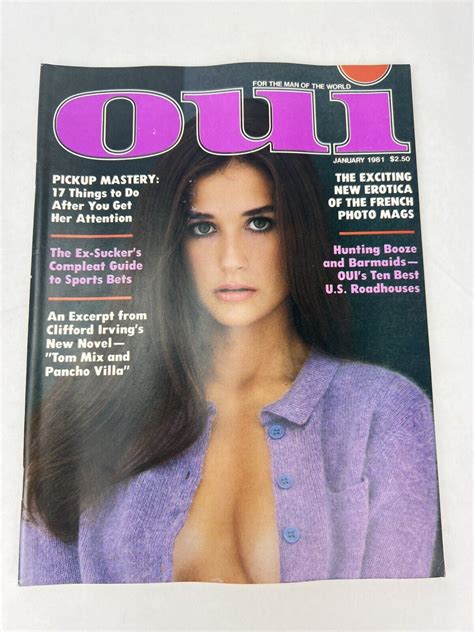 OUI Magazine 1981 COMPLETE FULL YEAR 12 Issues w/ Demi Moore Jan. Cove