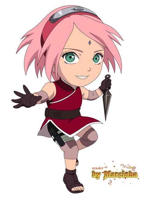 PNG Chibi Sakura The Last by Marcinha20 | Chibi naruto characters ...