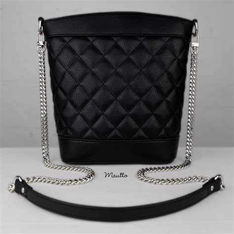 miami cuban link chain strap  petite leather shoulder section mautto
