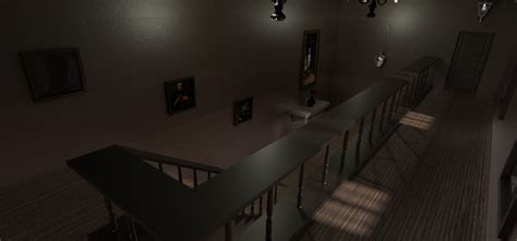 artstation interiorhouse level concept   survival horror game