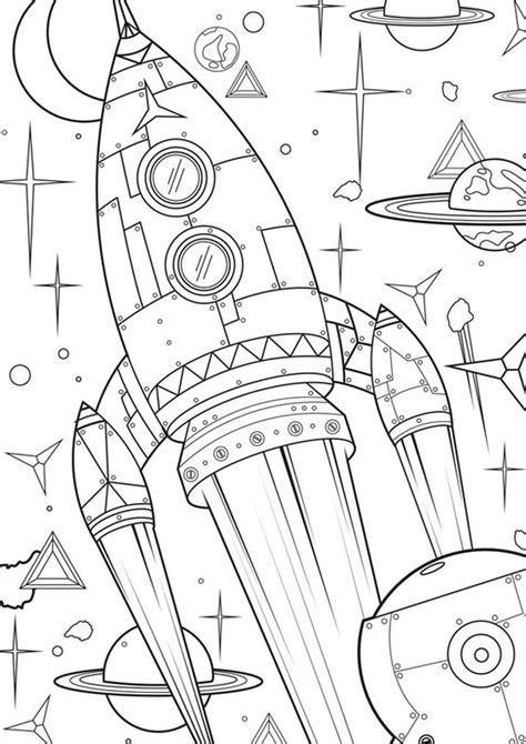 Free & Easy To Print Space Coloring Pages - Tulamama