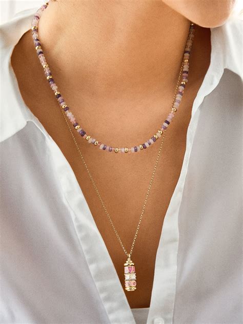 charm necklace multi enjoy   baublebar