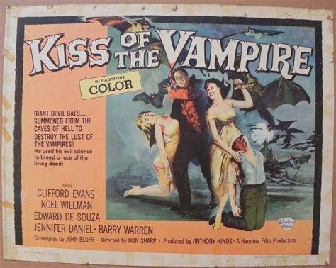Kiss of the Vampire 1963 U.S. Half Sheet Poster Don Sharp Anthony Hinds ...