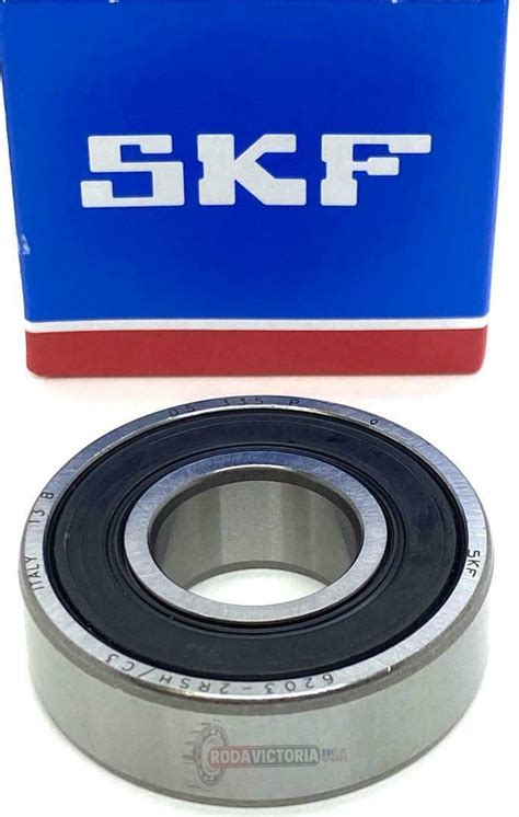 SKF 6203 2RSH SKF DEEP GROOVE BALL BEARING RUBBER SEALED 17x40x12mm ...