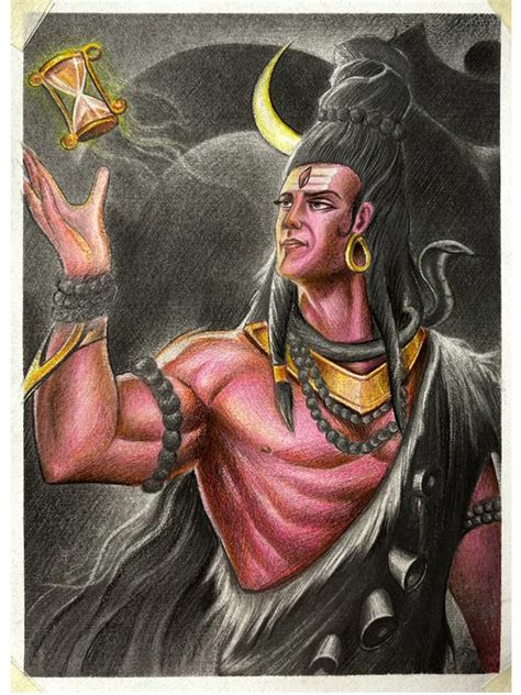Lord Shiva (Bholenath) | Pencil Sketch | Painting by Sanju Basu ...