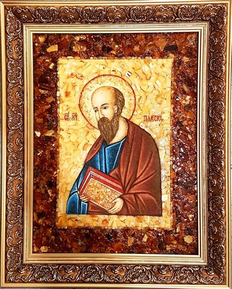 Икона из янтаря с элементами мозаики, 30х40см – заказать на Ярмарке ...
