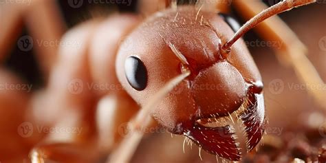 Close up of a red ant head and mandibles 69710535 Stock Photo at Vecteezy