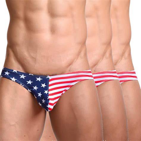Evankin Men's Underwear,USA American Flag Sexy Boxers Briefs Soft