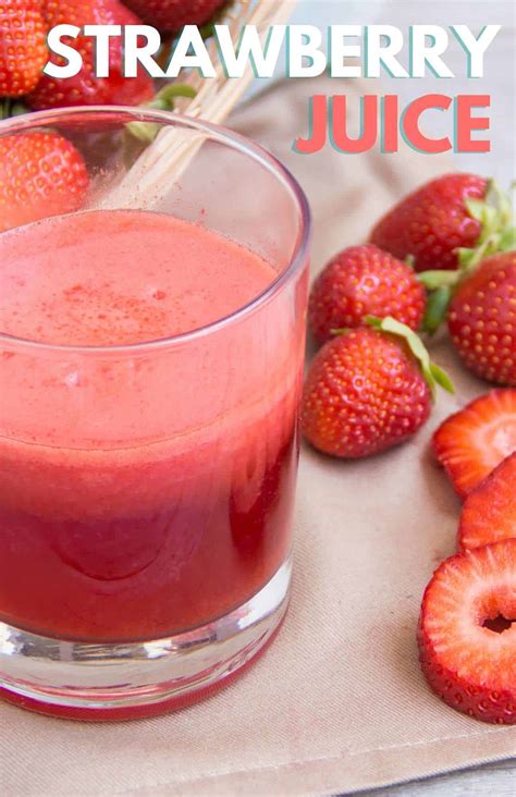 Sparkling Strawberry Juice Recipe at Irene Rayburn blog