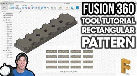Using the Rectangular Pattern Tool in Autodesk Fusion 360 - Tool ...