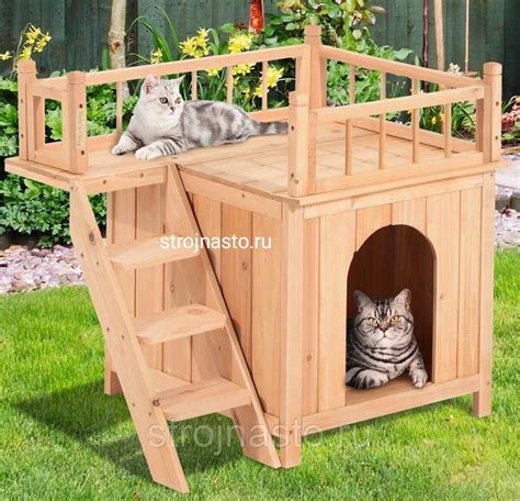 Домик для кошки уличный своими руками - картинки и фото koshka.top