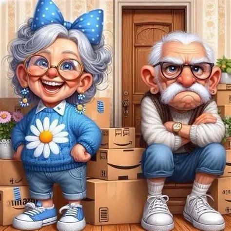 Old Couple 5D DIY Full Drill Diamond Painting Kits