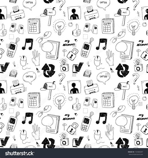 computer seamless pattern stock vector royalty