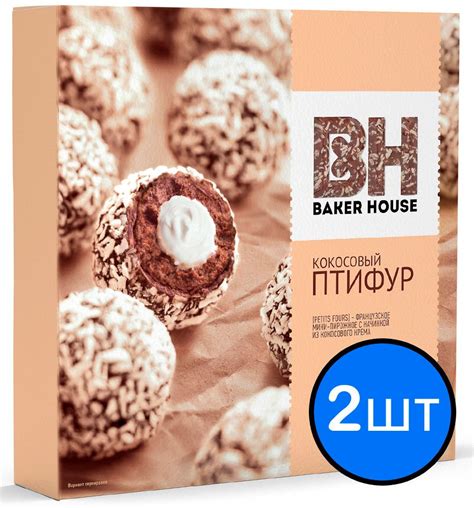 Кокосовый Птифур "Baker House", 225г х 2шт купить на OZON по низкой ...