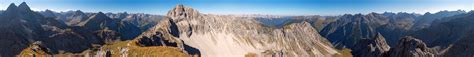 Alpen-Panoramen - Panorama: Landschafts-Spitze