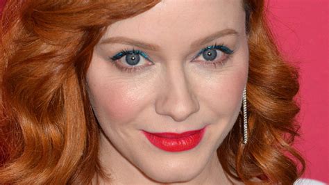 christina hendricks reveals     iconic red hair healthy